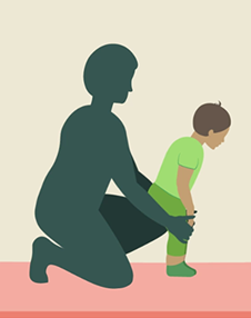 استعمال دعم الساقين